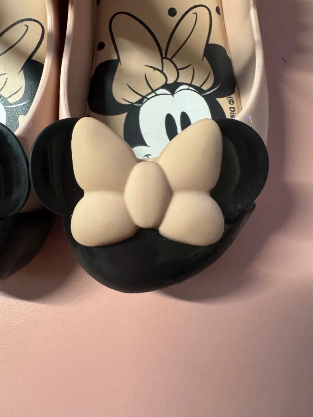 Mini Melissa x Disney Minnie Mouse Bow Flats Toddler Size 9